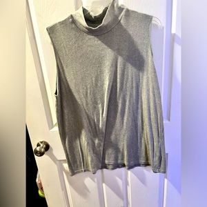 Gray Turtleneck Tank